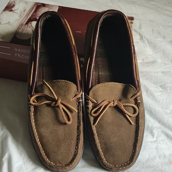 Brown Suede Men's Loafers - Picture 1 of 9